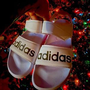 Adidas adilette sandals (white)